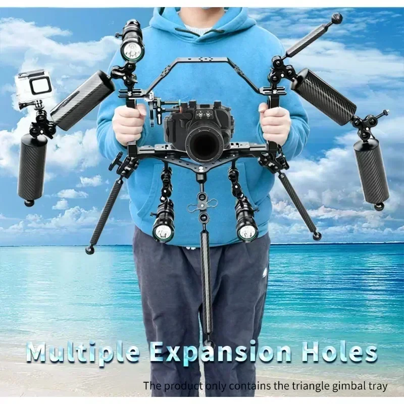 Photography Lighting Rig - Diving Tray Rig Video Triangular Stabilizer