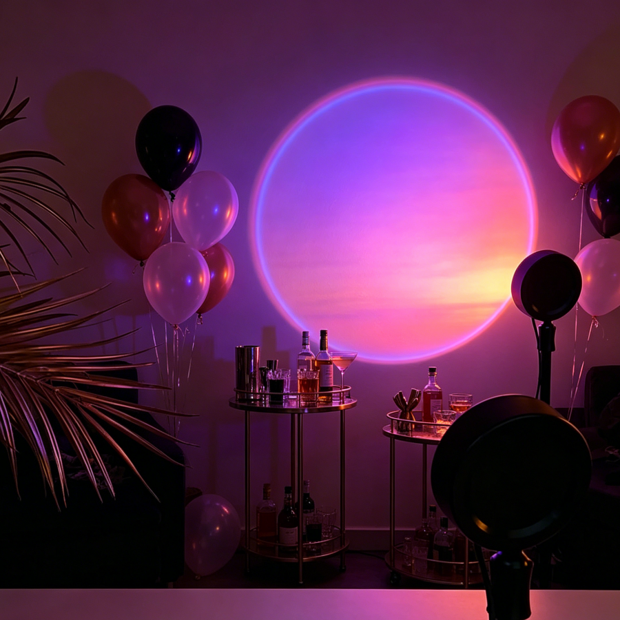 Photography Lighting App - Tuya Smart Sunset Projector Lamp, RGB