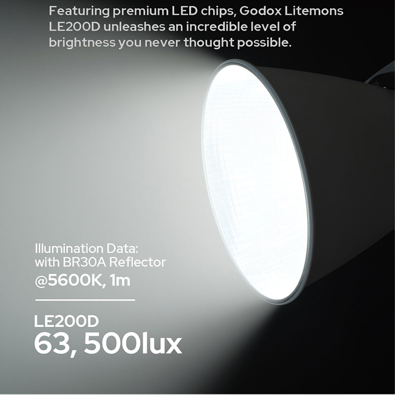Godox LE200D 5600K COB LED Vid – Photography And Videography Lighting recenzja i cena