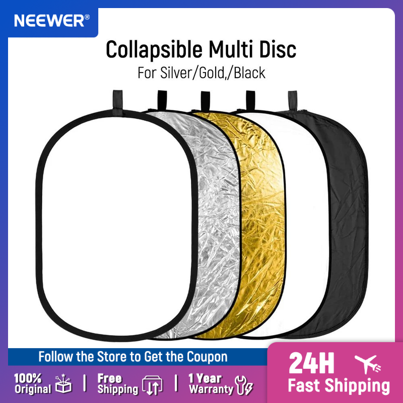 NEEWER Light Reflectors for Ph – Reflector Disc Silver recenzja i cena