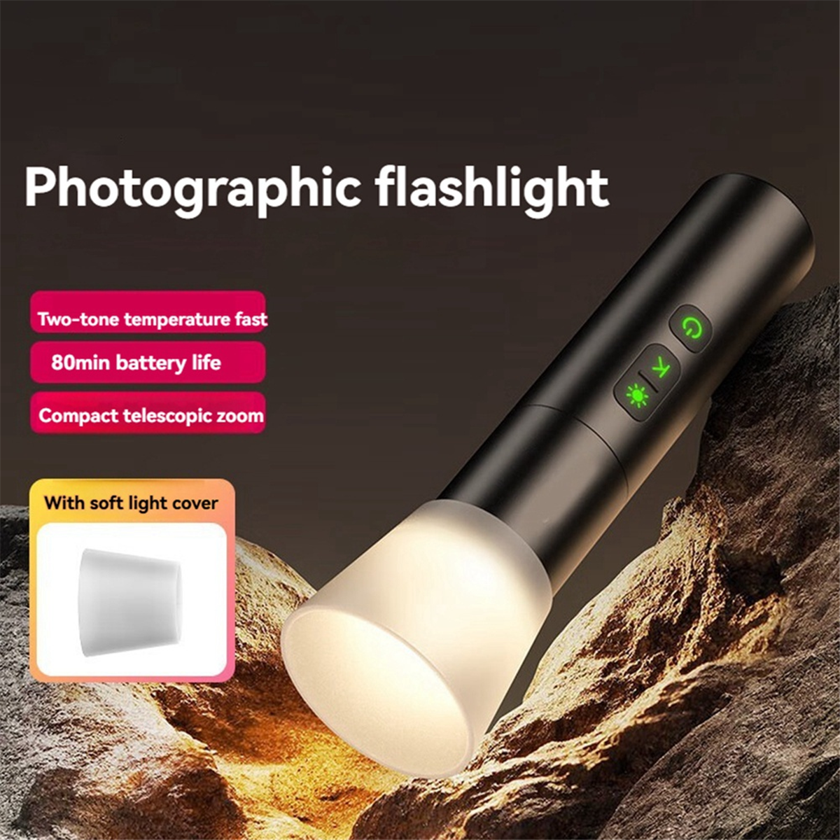 Photography Flashlight LM07 Vi – Photography And Videography Lighting recenzja i cena