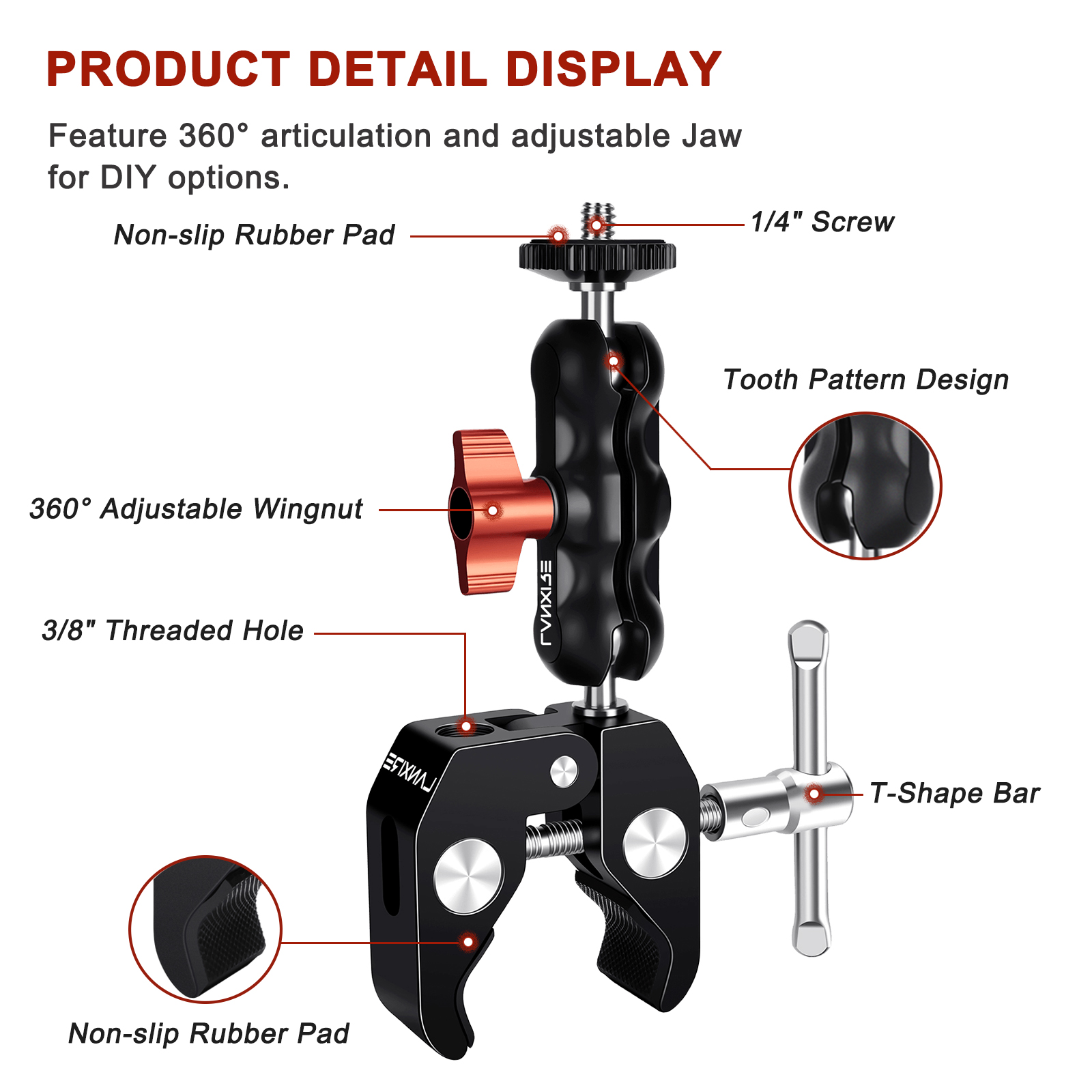 Lanxire Super Clamp Camera Mou – Photography Lighting Rig recenzja i cena