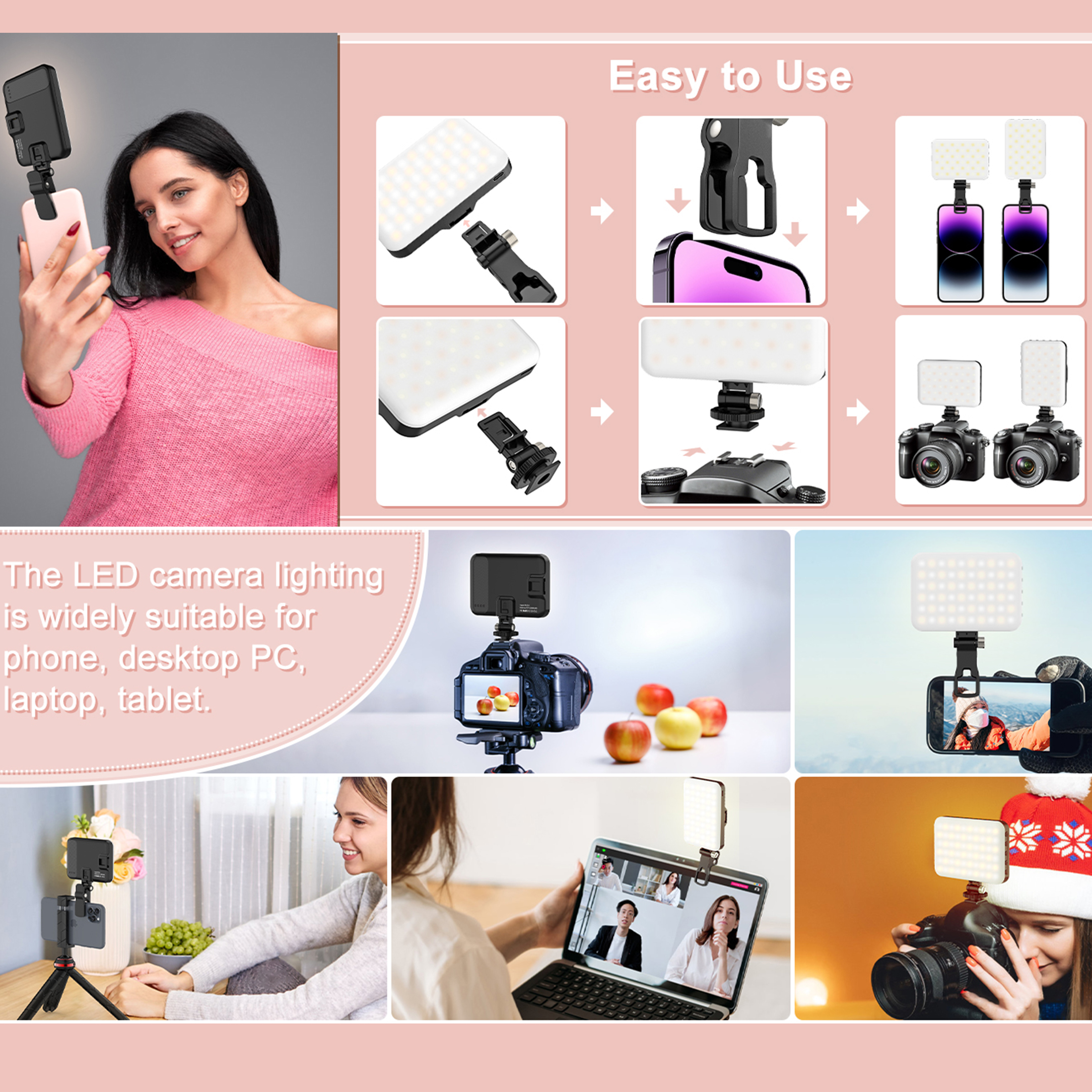 LED Selfie Light 60 High Power – Quality Photography Lighting recenzja i cena
