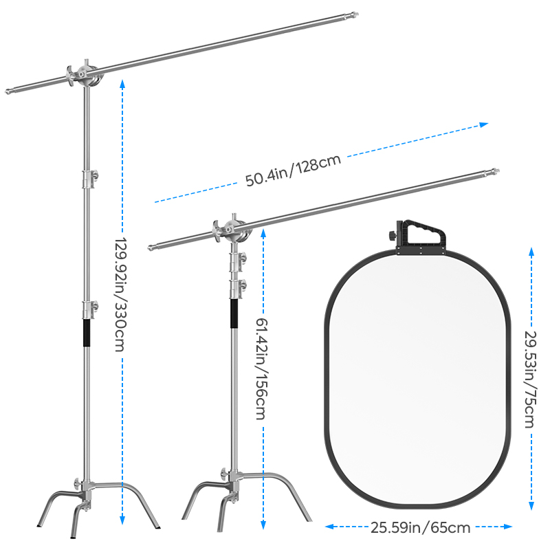 25*29in Light Reflector Stand  – Reflector Disc Silver recenzja i cena