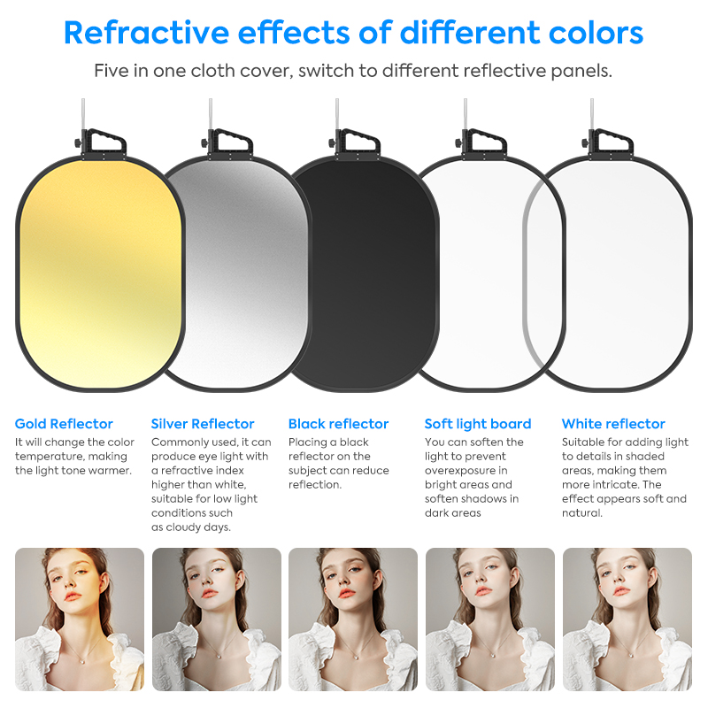 25*29in Light Reflector Stand  – Reflector Disc Silver recenzja i cena