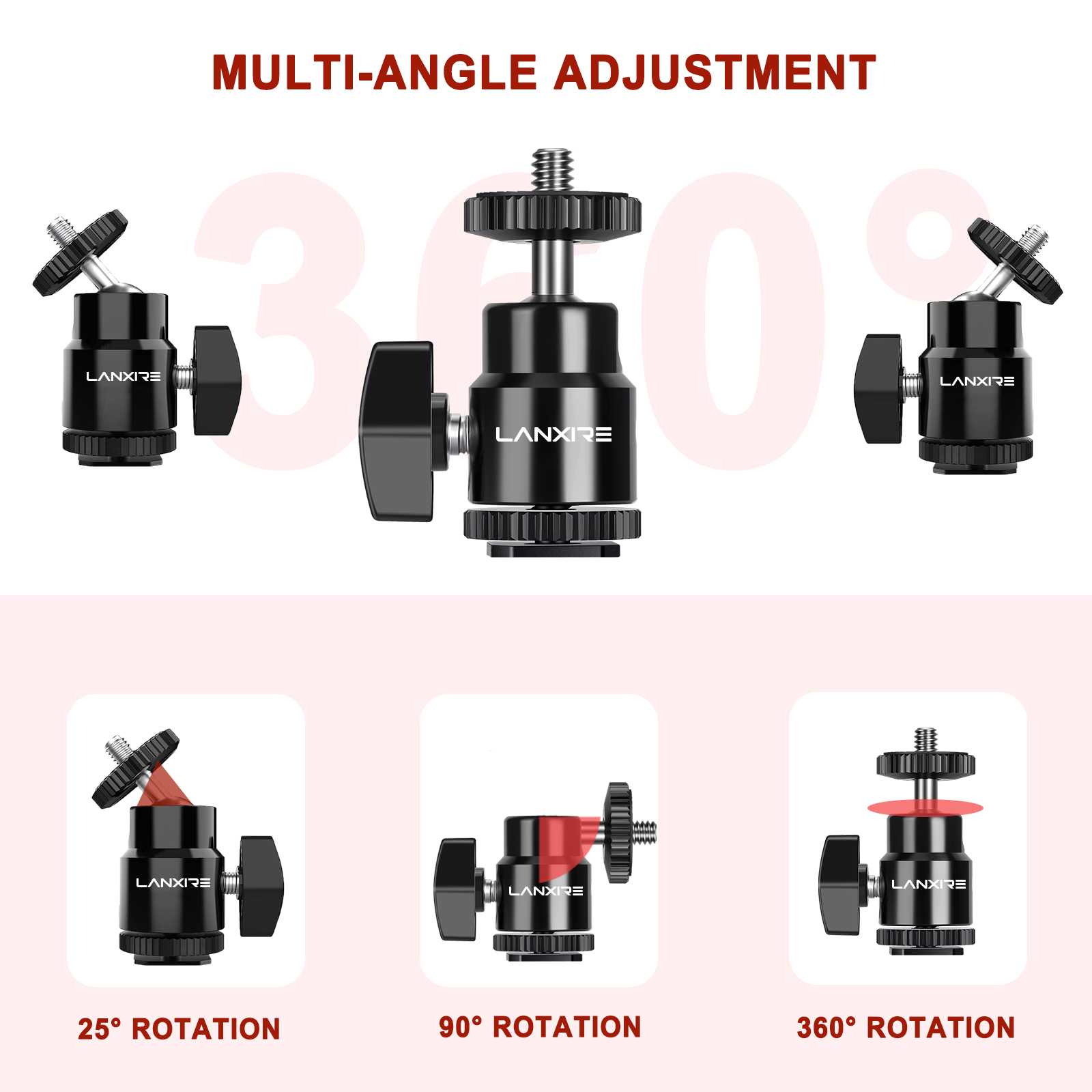 Lanxire Mini Ball Head Cold Sh – Photography Lighting Rig recenzja i cena