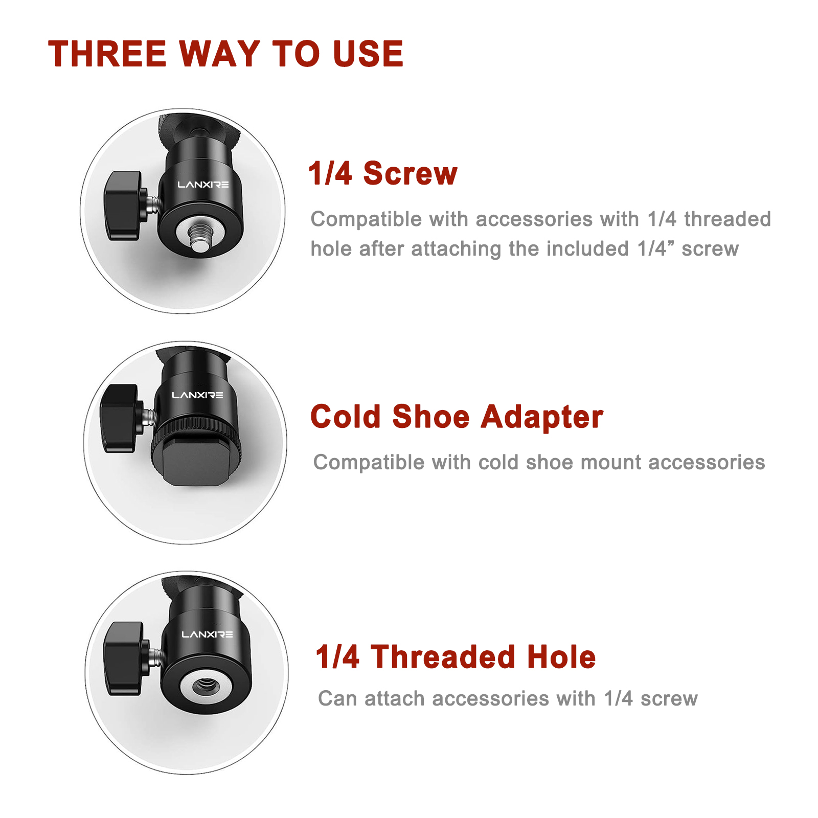 Lanxire Mini Ball Head Cold Sh – Photography Lighting Rig recenzja i cena