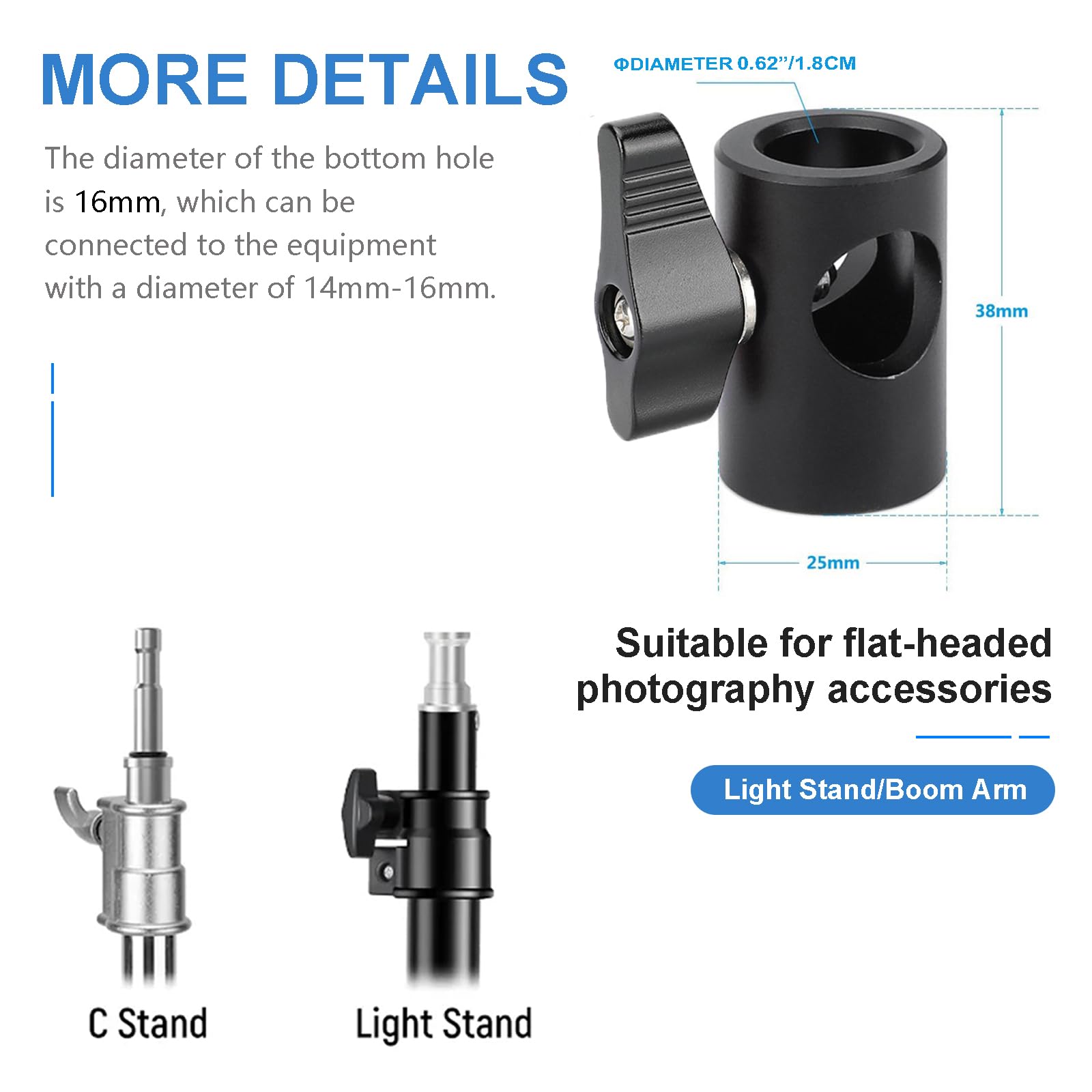 Lanxire 2Pcs 16mm Light Stand  – Photography Lighting Rig recenzja i cena