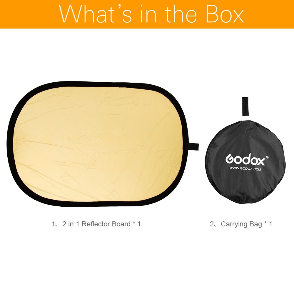 Godox 2in1 150x200cm Gold and  – Reflector Disc Silver recenzja i cena