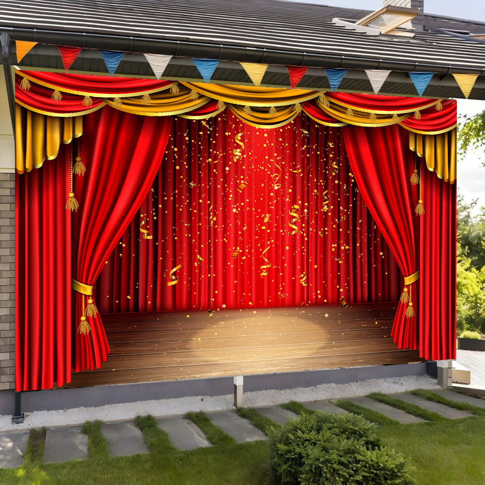 Red Theater Curtain Party Back – Photography Lighting Box recenzja i cena