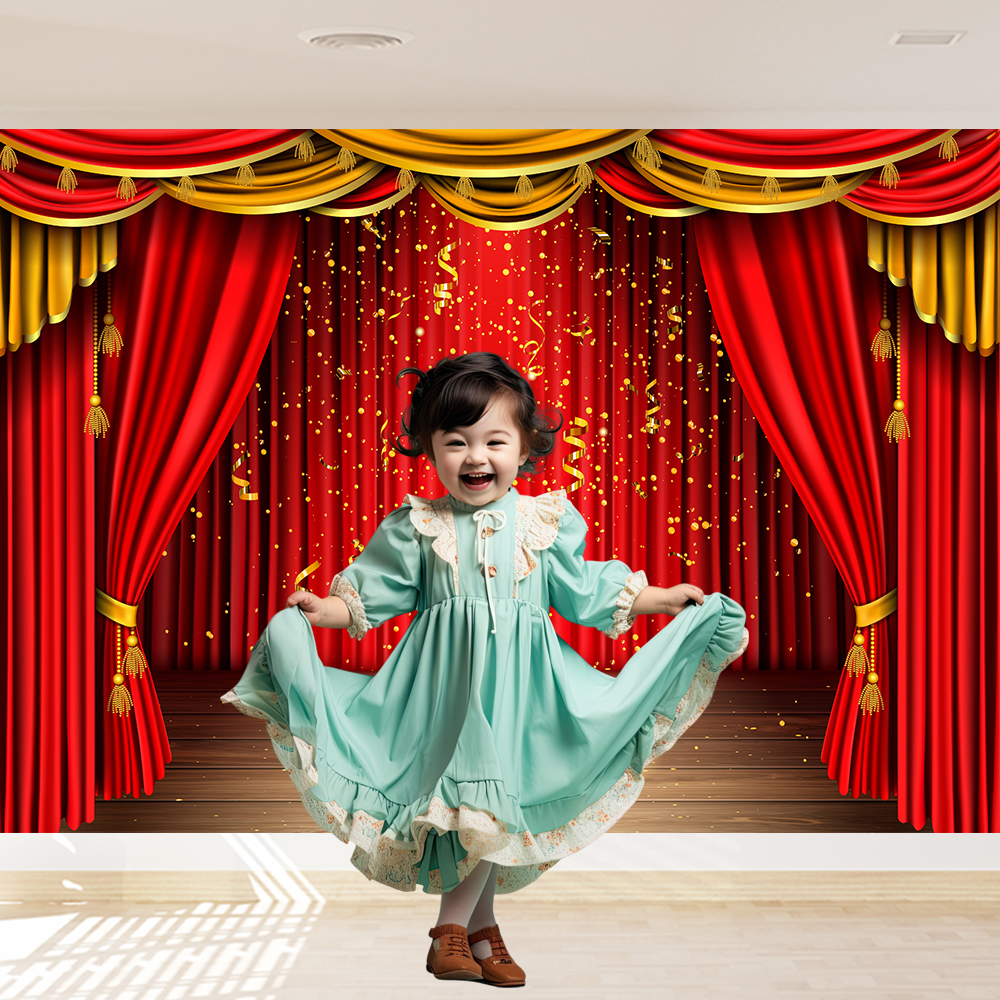 Red Theater Curtain Party Back – Photography Lighting Box recenzja i cena