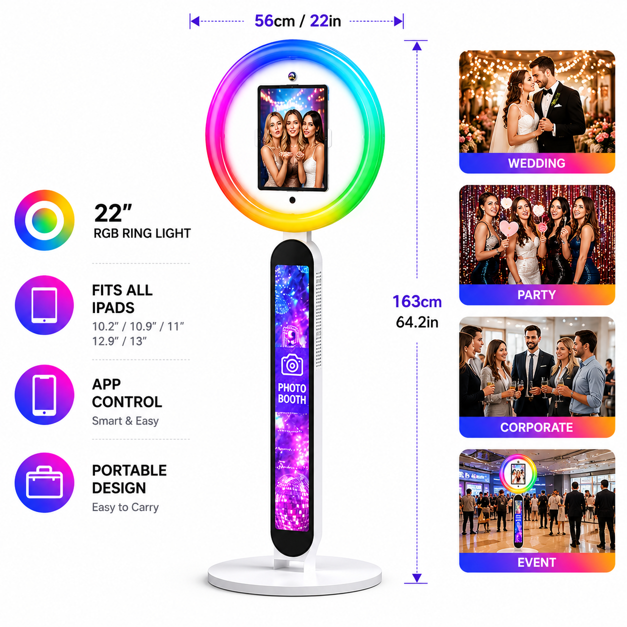 Portable iPad Photo Booth Stan – Photography Lighting Rental recenzja i cena