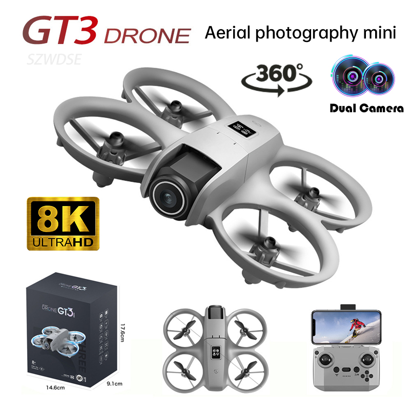NEW GT3 Mini Foldable Drone Wi – Photography Lighting Position recenzja i cena