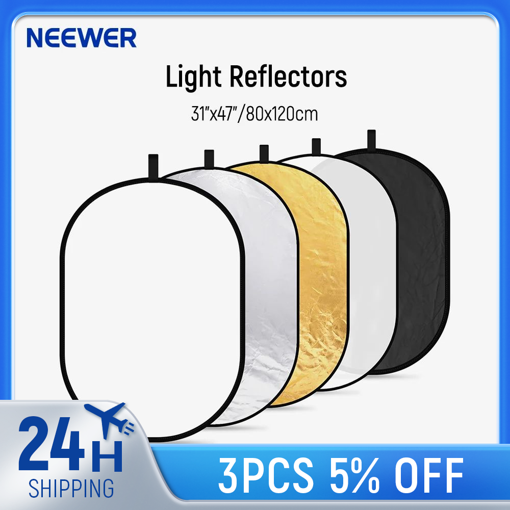 Neewer 5-in-1 Oval Professiona – Reflector Disc Silver recenzja i cena