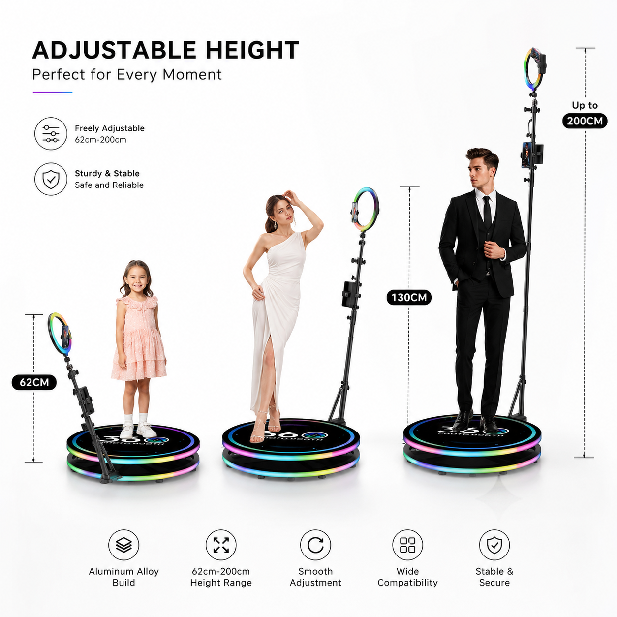 360 Photo Booth Machine with R – Photography Lighting Rental recenzja i cena