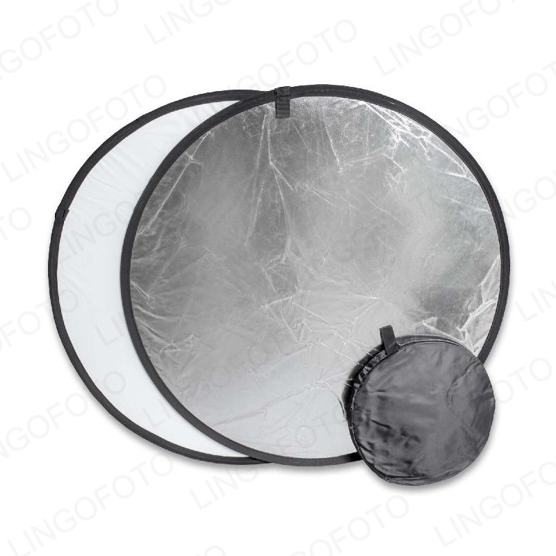 2-in-1 40cm Collapsible Round  – Reflector Disc Silver recenzja i cena