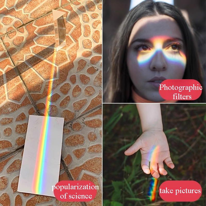 1PC Rainbow Triangular Prism K – Lighting Glass Photography recenzja i cena