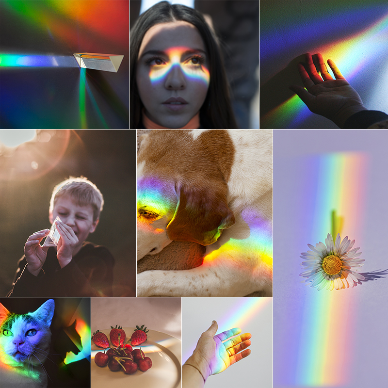 1PC Rainbow Triangular Prism K – Lighting Glass Photography recenzja i cena
