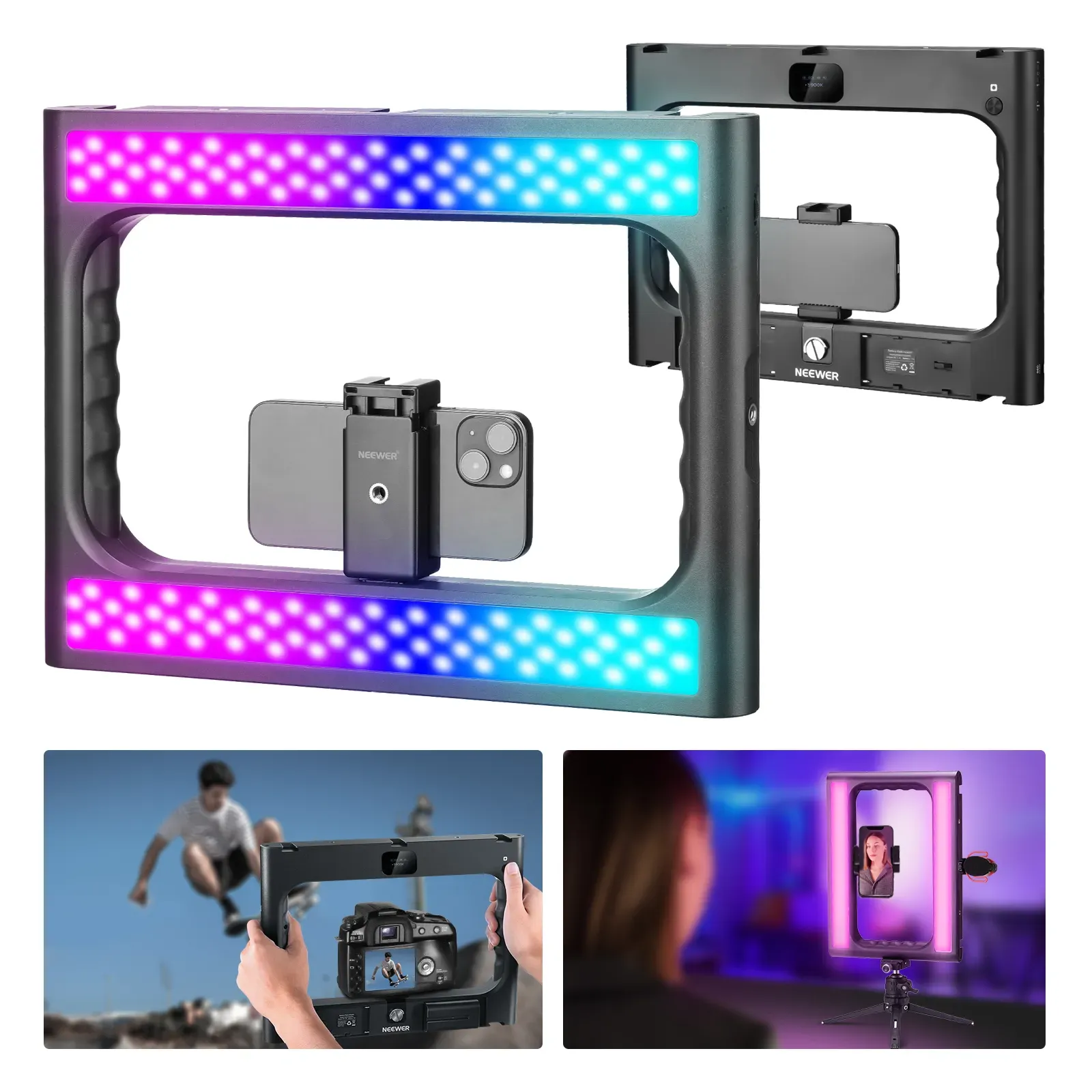 NEEWER RGB-A111 II Smartphone  – Photography Lighting Rig recenzja i cena