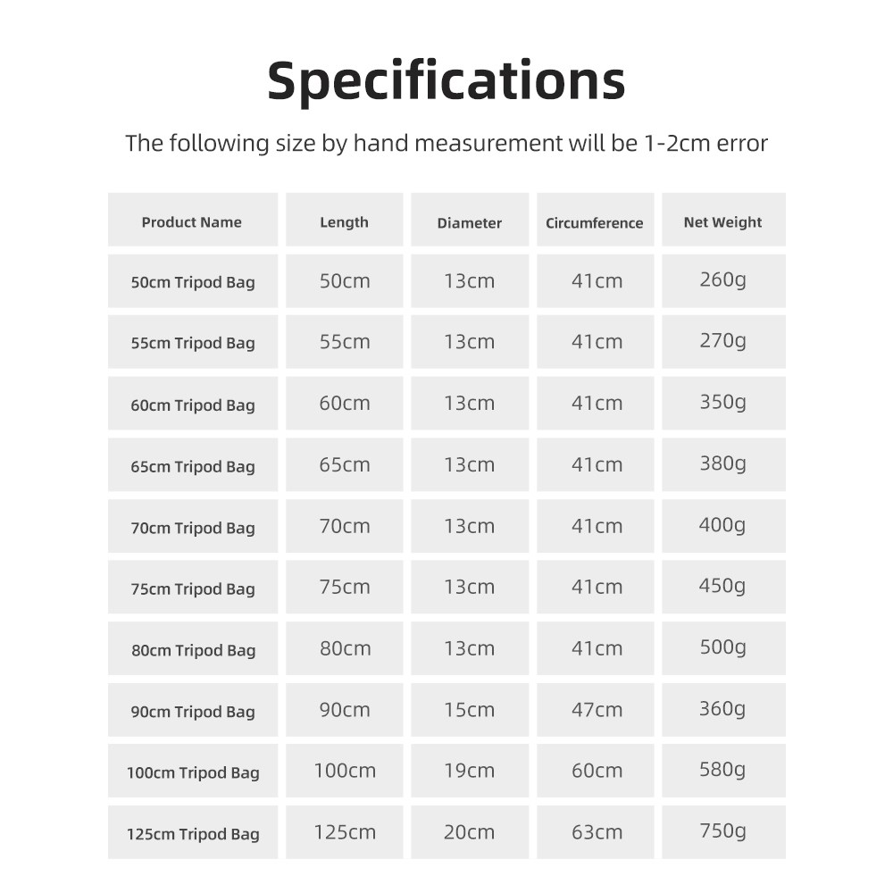55/60/65/70/75/80/100/125cm Pa – Photography Lighting Gear recenzja i cena