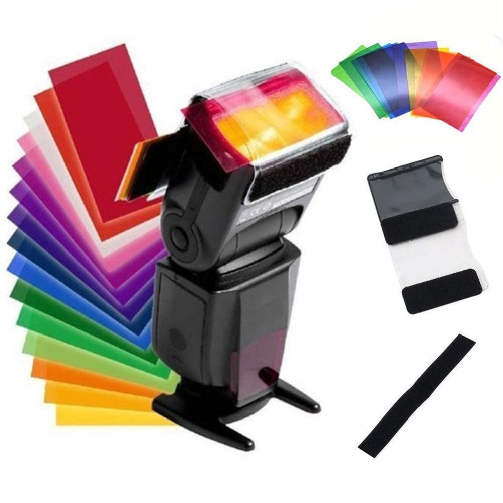 12 Colors Camera Flash Gels Li – Photography Lighting Box recenzja i cena