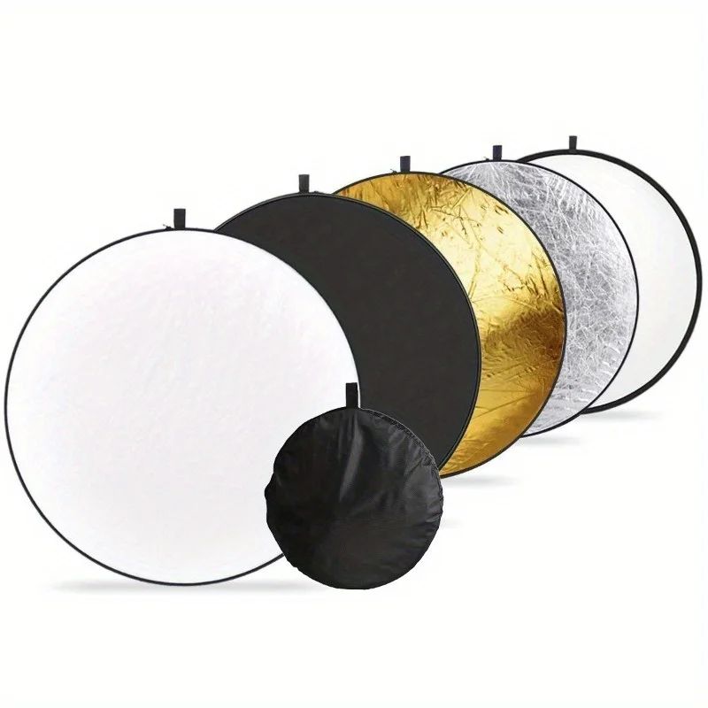 1pc Portable five in one refle – Reflector Disc Silver recenzja i cena