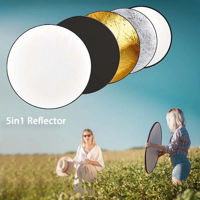 1pc Portable five in one refle – Reflector Disc Silver recenzja i cena