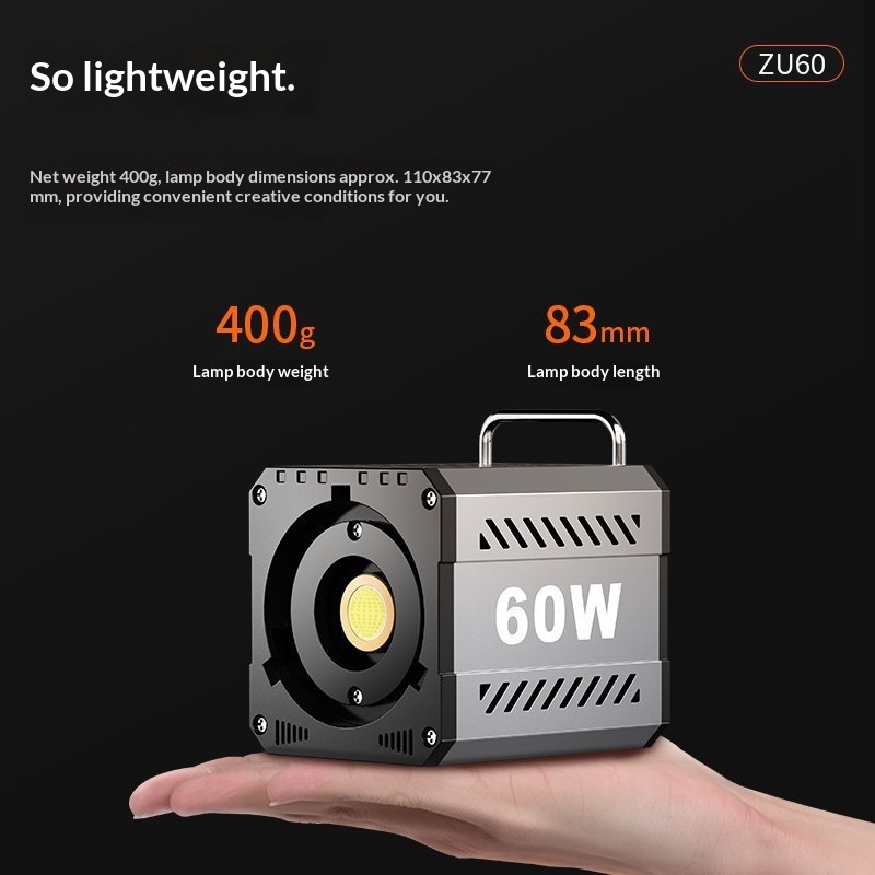 60W Mini COB LED Video Light P – Photography And Videography Lighting recenzja i cena
