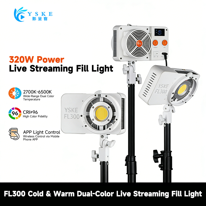 YSKE FL300 320W COB LED Video  – Photography Lighting App recenzja i cena