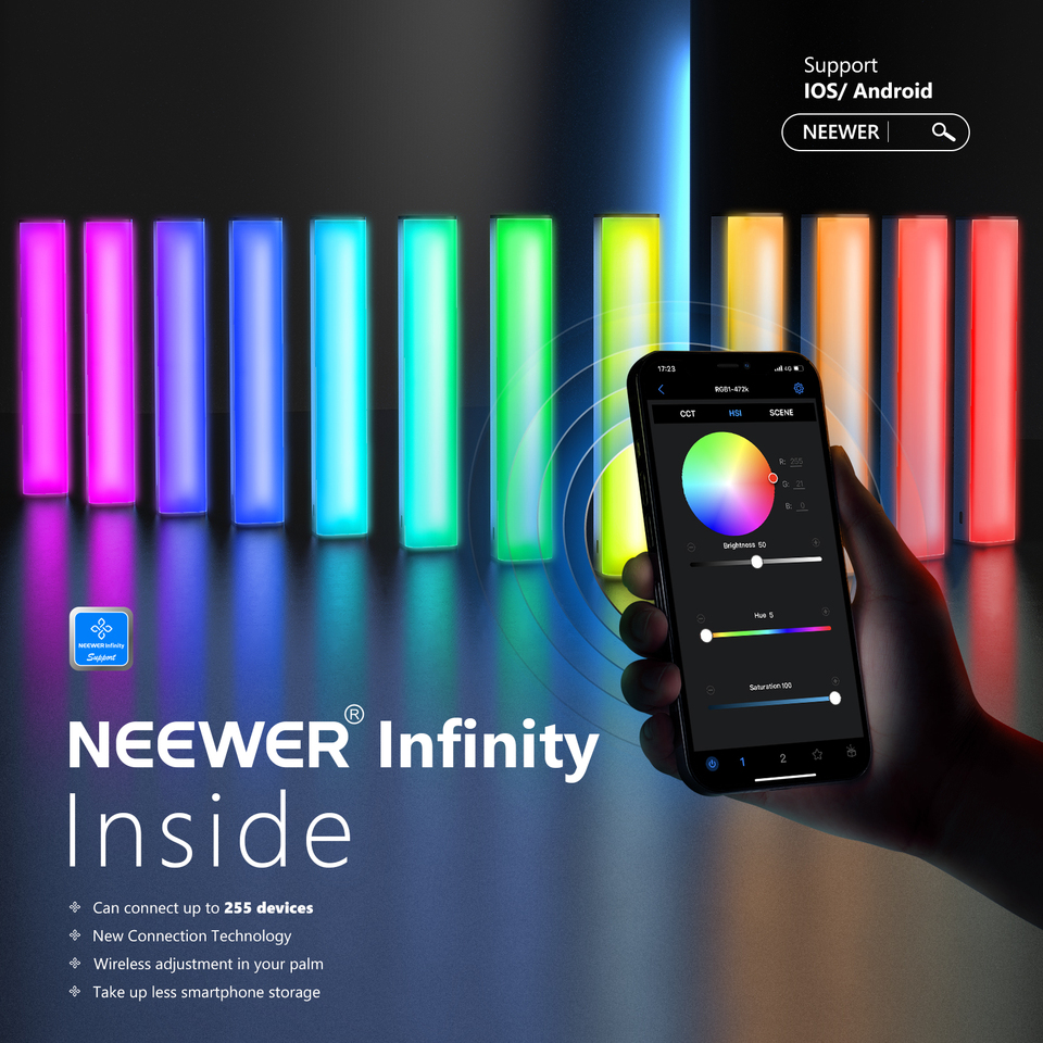 For NEEWER RGB Magnetic Handhe – Photography Lighting App recenzja i cena