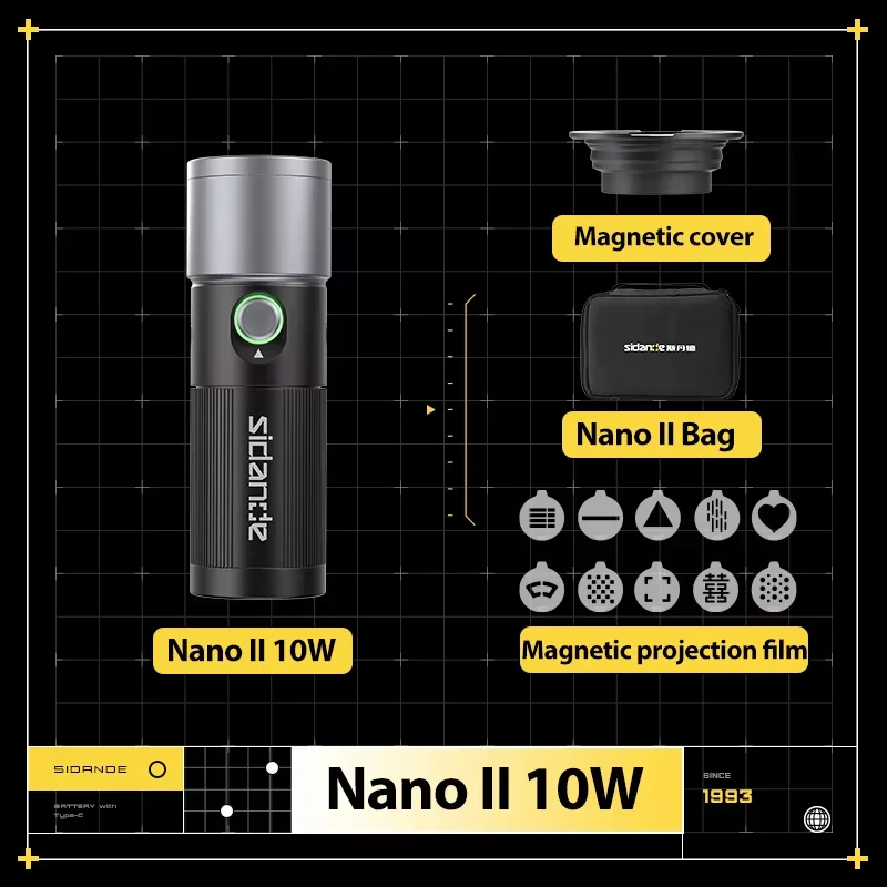 SIDANDE NANOII 10W Videography – Photography And Videography Lighting recenzja i cena